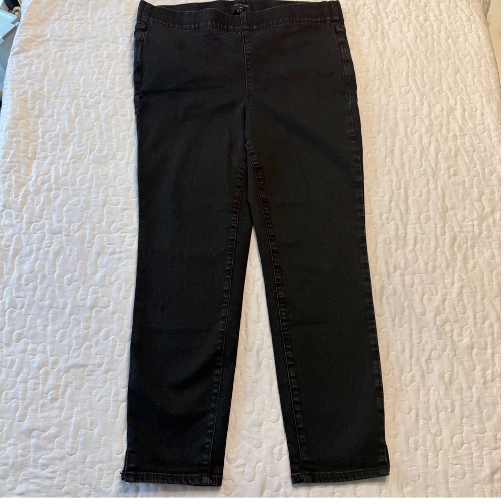 Women L Black Sculpt-Her Pull-On Stretch Pants  ESSENTIAL BASIC MINIMALIST COMFY